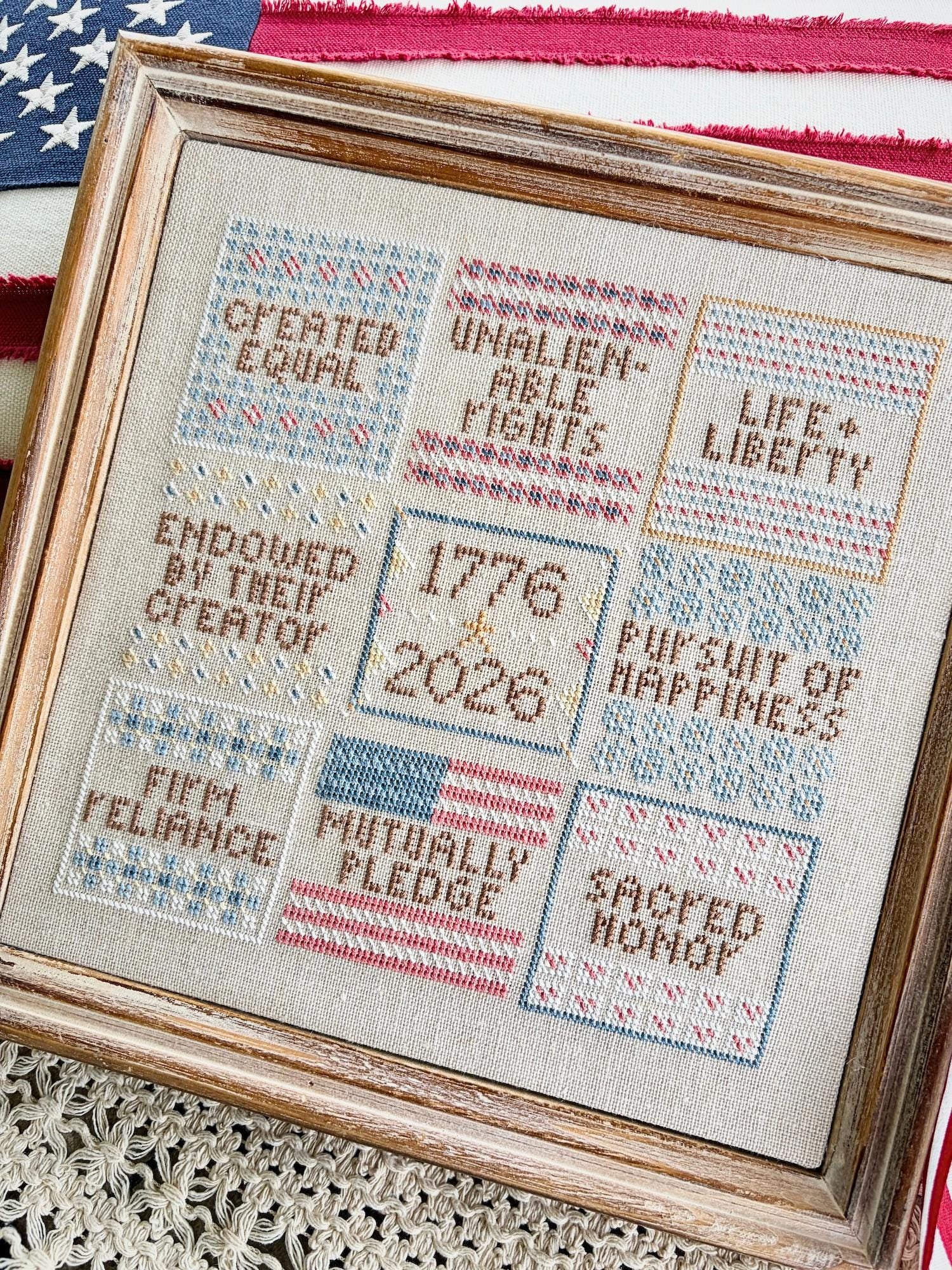 We Hold These Truths - Cross Stitch Paper Pattern