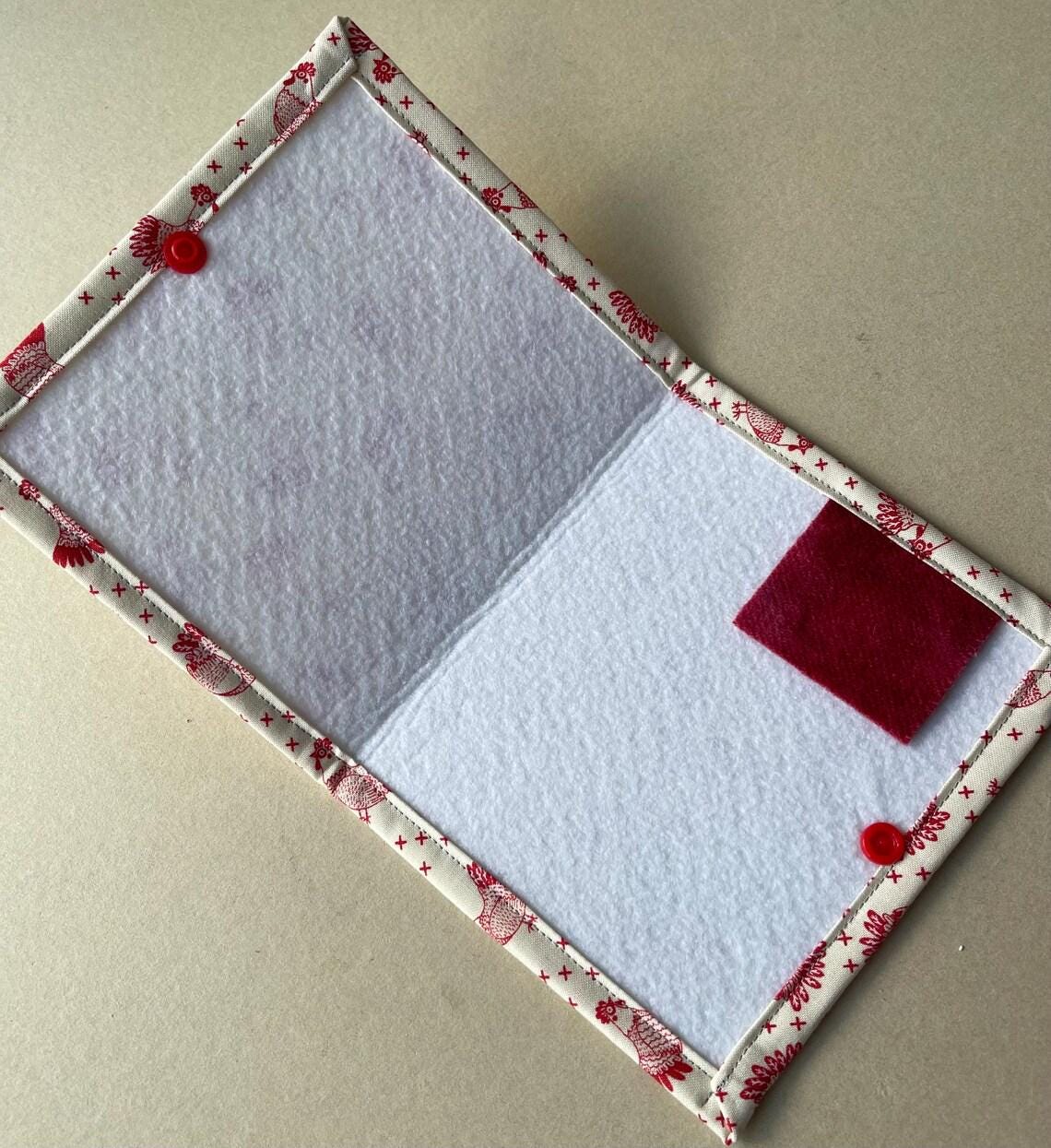 Thread Bed/Floss Catcher - Henhouse Red Chickens