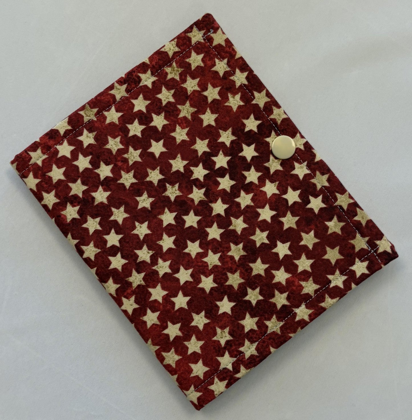 Thread Bed/Floss Catcher - Burgundy/Stars