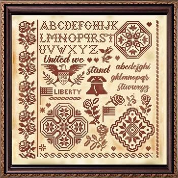 United We Stand Quaker - Cross Stitch Paper Pattern