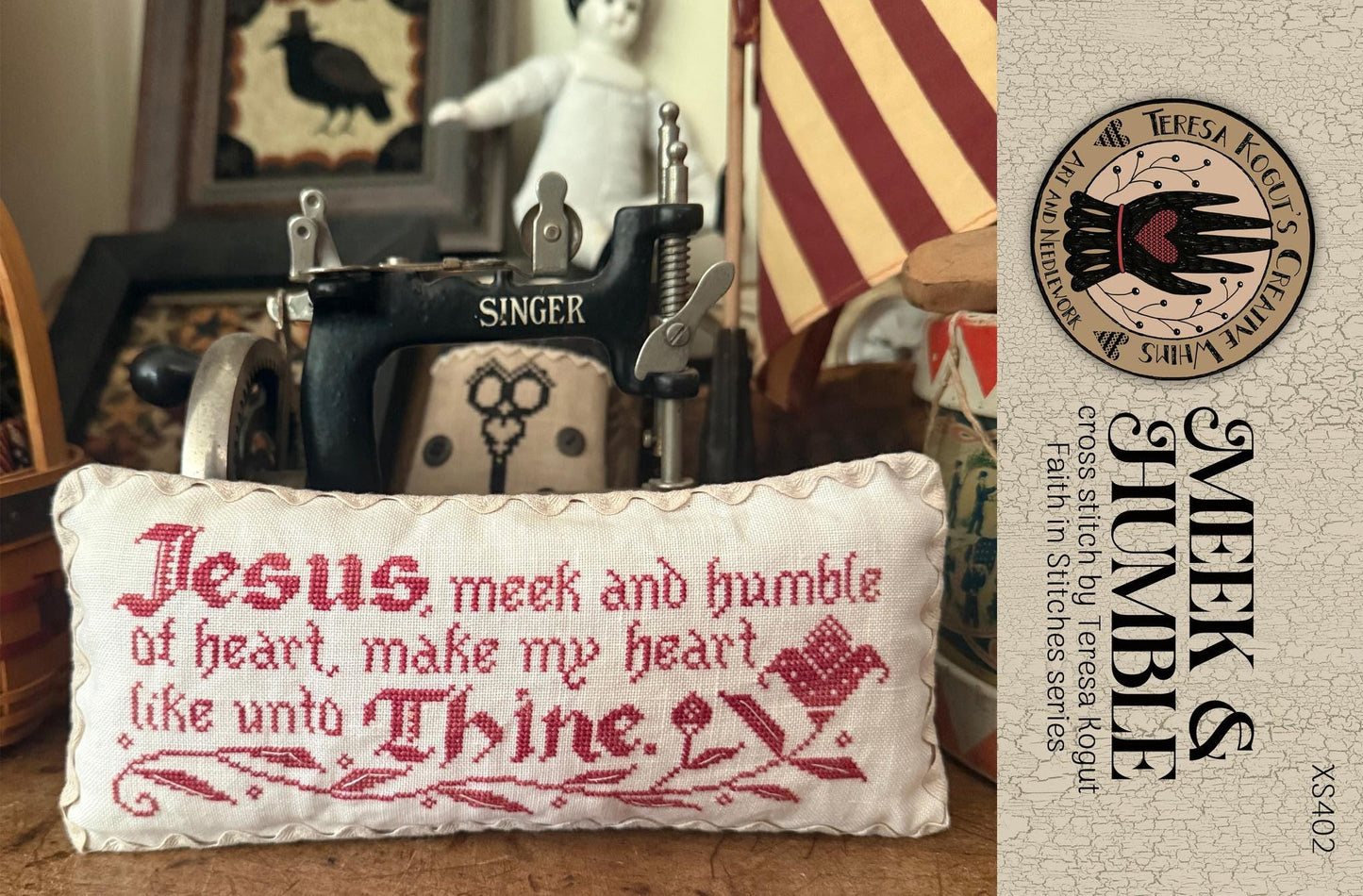 PREORDER!! Meek & Humble by Teresa Kogut - Cross Stitch Paper Pattern