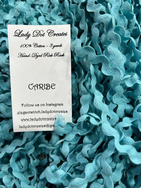Caribe Rick Rack Trim (3 yards) - 1/2 inch - Lady Dot Creates