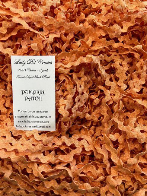 Pumpkin Patch Rick Rack Trim (3 yards) - 1/2 inch - Lady Dot Creates