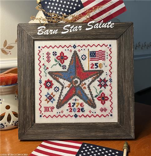 Barn Star Salute by The Calico Confectionery - Cross Stitch Paper Pattern