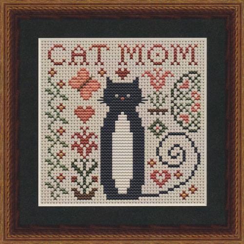 Cat Mom by Happiness is Heartmade - Cross Stitch Paper Pattern