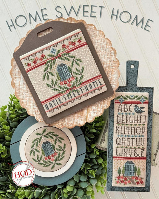 PREORDER!! Home Sweet Home by Hands on Design - Cross Stitch Paper Pattern