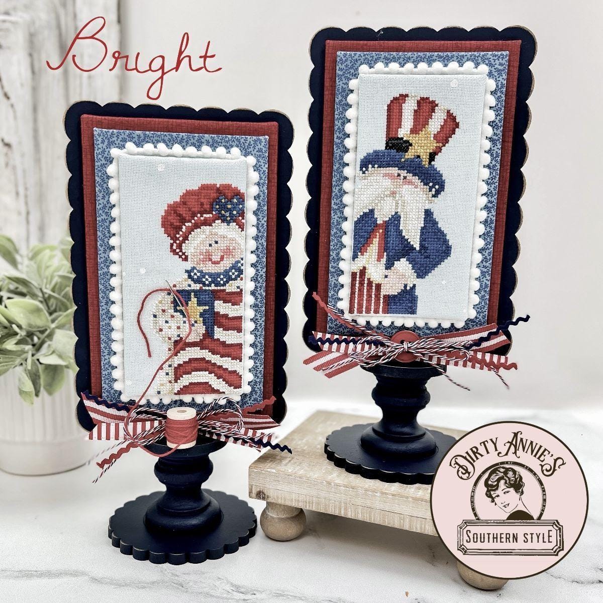 PREORDER!! Sam & Betsy by Dirty Annie's - Cross Stitch Paper Pattern