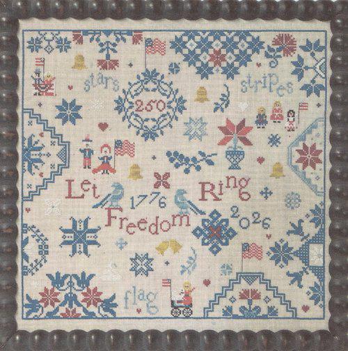 Simple Gifts - Freedom - by Praiseworthy Stitches - Cross Stitch Paper Pattern