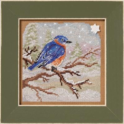 Snowy Bluebird Mill Hill Kit
