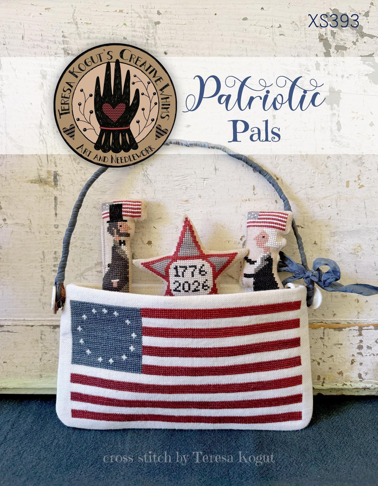 PRE-ORDER!! Patriotic Pals by Teresa Kogut - Cross Stitch Paper Pattern