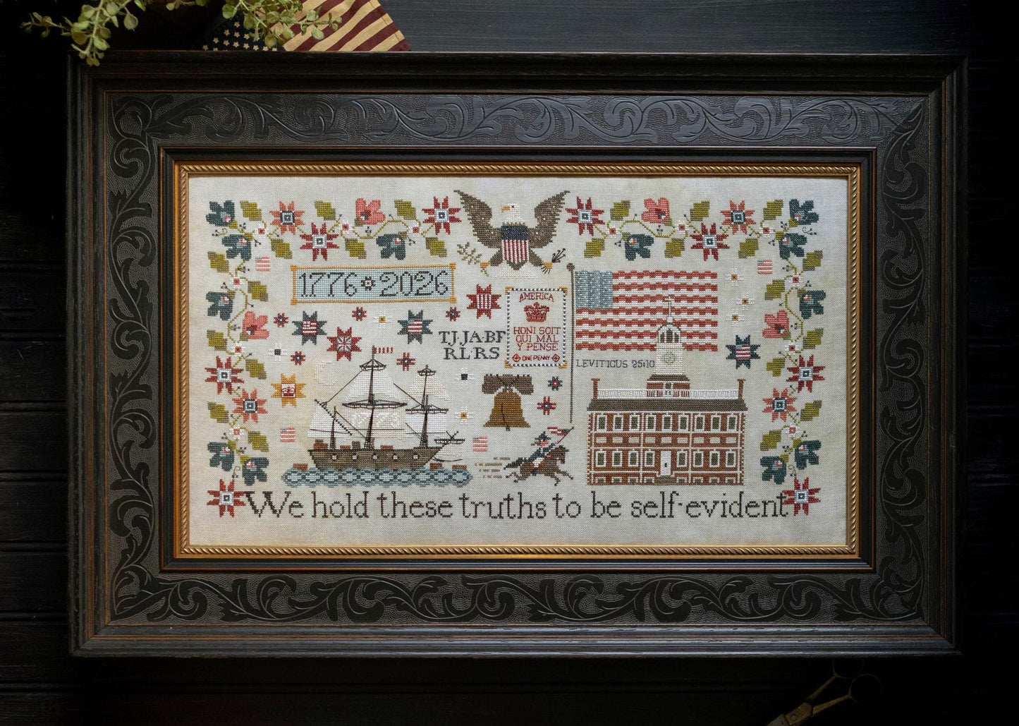 PRE-ORDER!! American 250 by Plum Street Samplers - Cross Stitch Paper Pattern