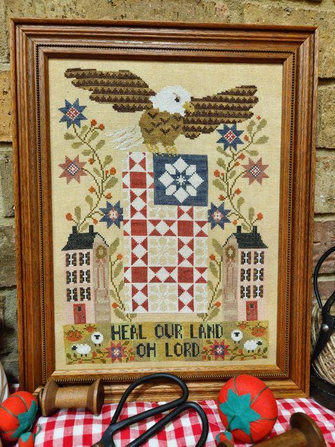 Heal Our Land Sampler by Quaint Rose Needlearts - Cross Stitch Paper Pattern