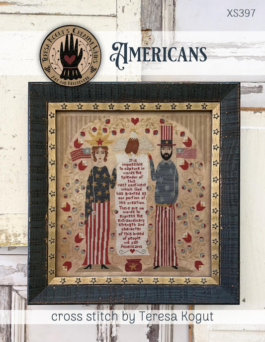 PRE-ORDER!! Americans by Teresa Kogut - Cross Stitch Paper Pattern