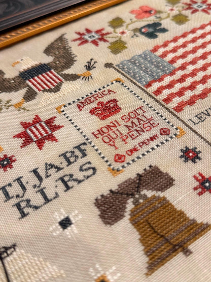 PRE-ORDER!! American 250 by Plum Street Samplers - Cross Stitch Paper Pattern
