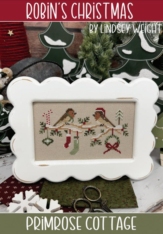 PRE-ORDER!! Robin's Christmas by Primrose Cottage Stitches - Cross Stitch Paper Pattern
