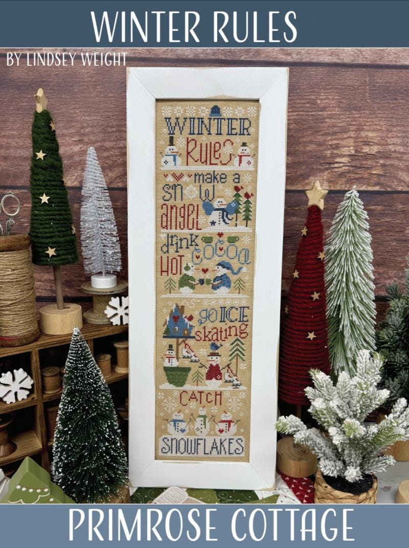 PRE-ORDER!! Winter Rules by Primrose Cottage Stitches - Cross Stitch Paper Pattern