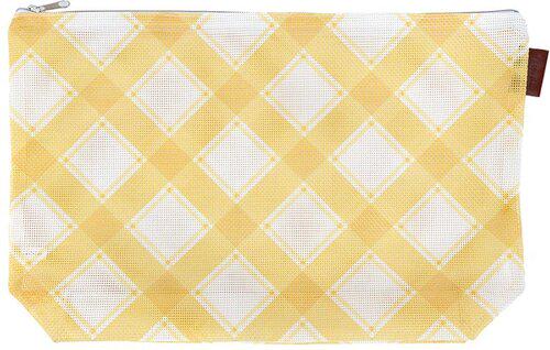Cornsilk Mad for Plaid Project Bag by It's Sew Emma