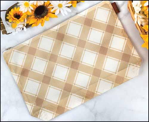 Burlap Mad for Plaid Bag by It's Sew Emma