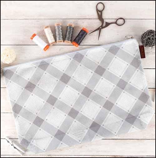 Charcoal Mad for Plaid Bag by It's Sew Emma