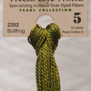 Bullfrog #2202 Pearl Cotton Size 5 - Weeks Dye Works