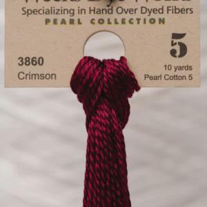 Crimson #3860 Pearl Cotton Size 5 - Weeks Dye Works