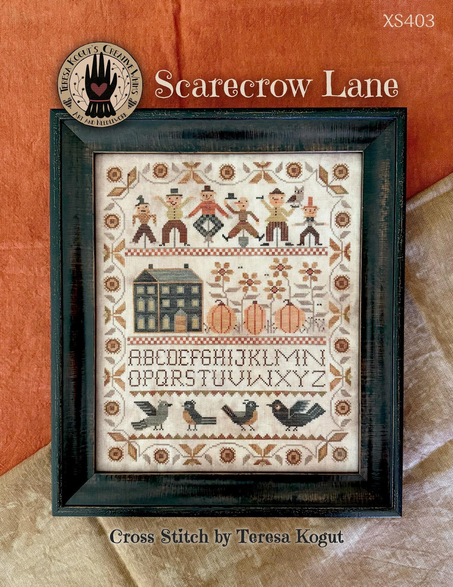 Scarecrow Lane by Teresa Kogut (PRE-ORDER)- Cross Stitch Paper Pattern