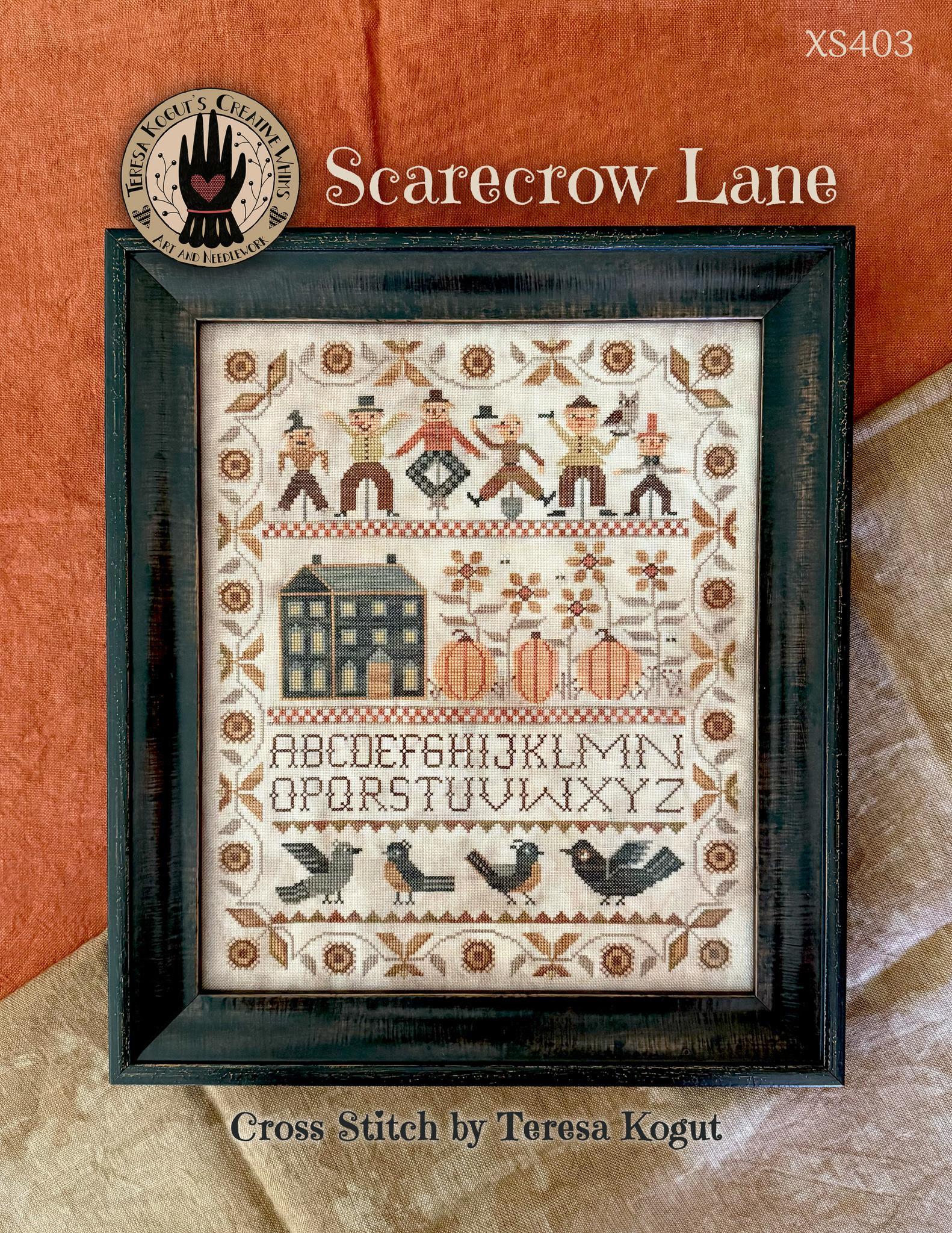 Scarecrow Lane by Teresa Kogut (PRE-ORDER)- Cross Stitch Paper Pattern