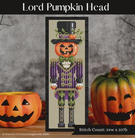 Lord Pumpkin Head by Shannon Christine (PRE-ORDER) - Cross Stitch Paper Pattern