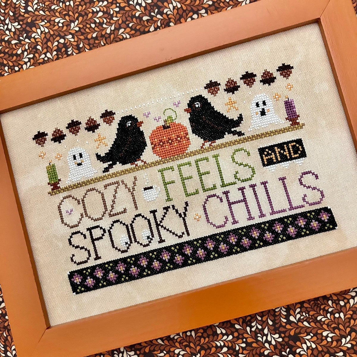 WordyBirds: October by Sweet Wing Studio (PRE-ORDER) - Cross Stitch Paper Pattern
