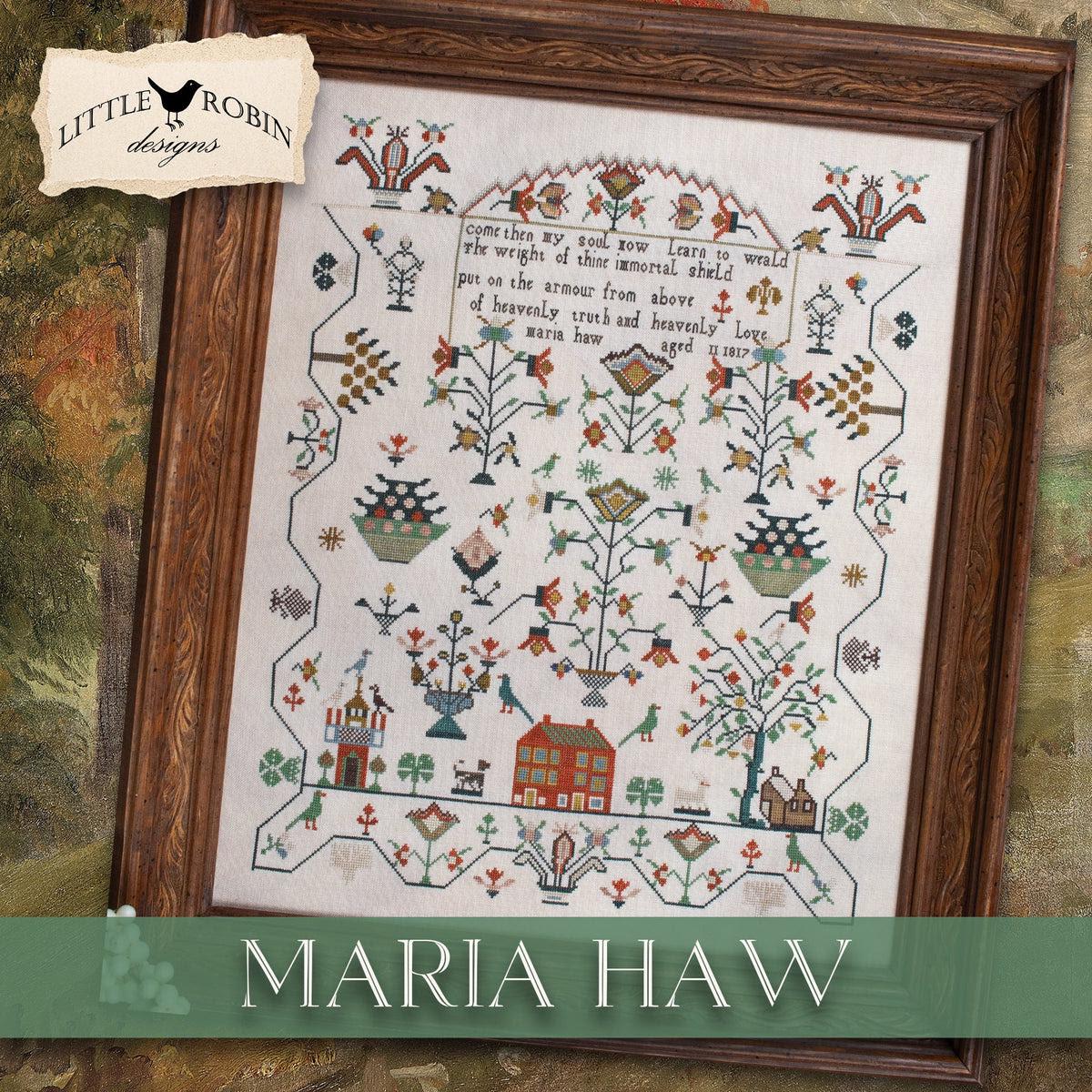 Maria Haw by Little Robin Designs (PRE-ORDER) - Cross Stitch Paper Pattern