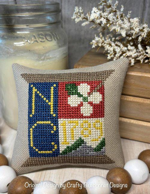 North Carolina State Spool by Crafty Bluebonnet Designs - Cross Stitch Paper Pattern