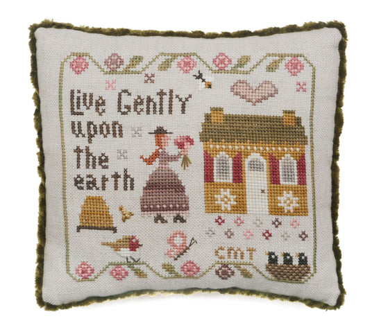 Live Gently by Heart in Hand Needlart (PRE-ORDER) - Cross Stitch Paper Pattern