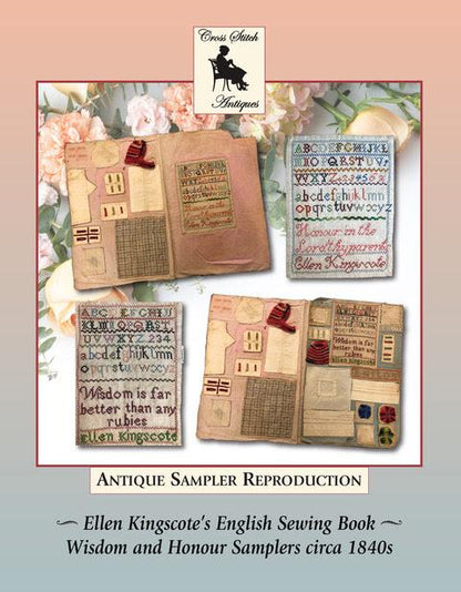 Ellen Kingscole English Specimen Pages by Cross Stitch Antiques (PRE-ORDER) - Cross Stitch Paper Pattern