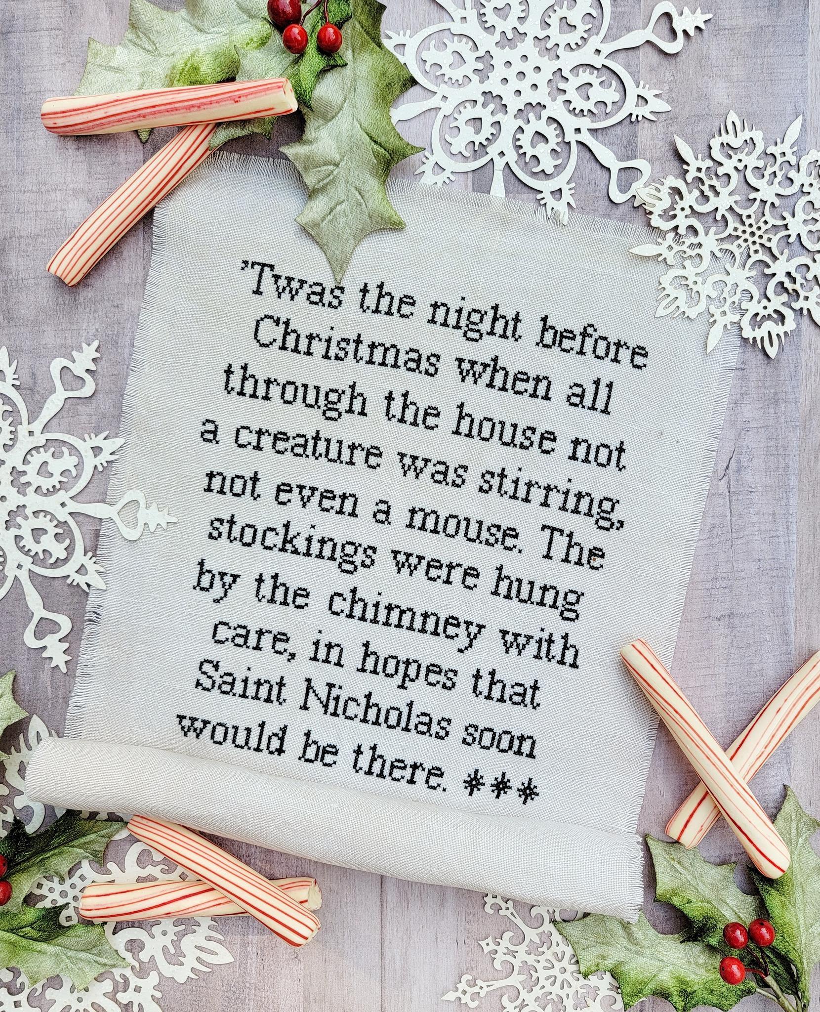 The Night Before Christmas by Hello from Liz Mathews (PRE-ORDER) - Cross Stitch Paper Pattern