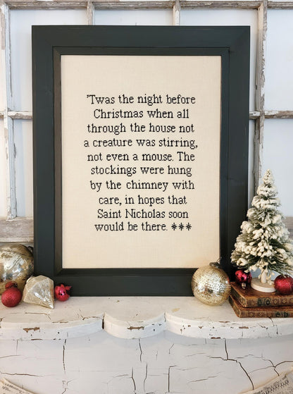 The Night Before Christmas by Hello from Liz Mathews (PRE-ORDER) - Cross Stitch Paper Pattern