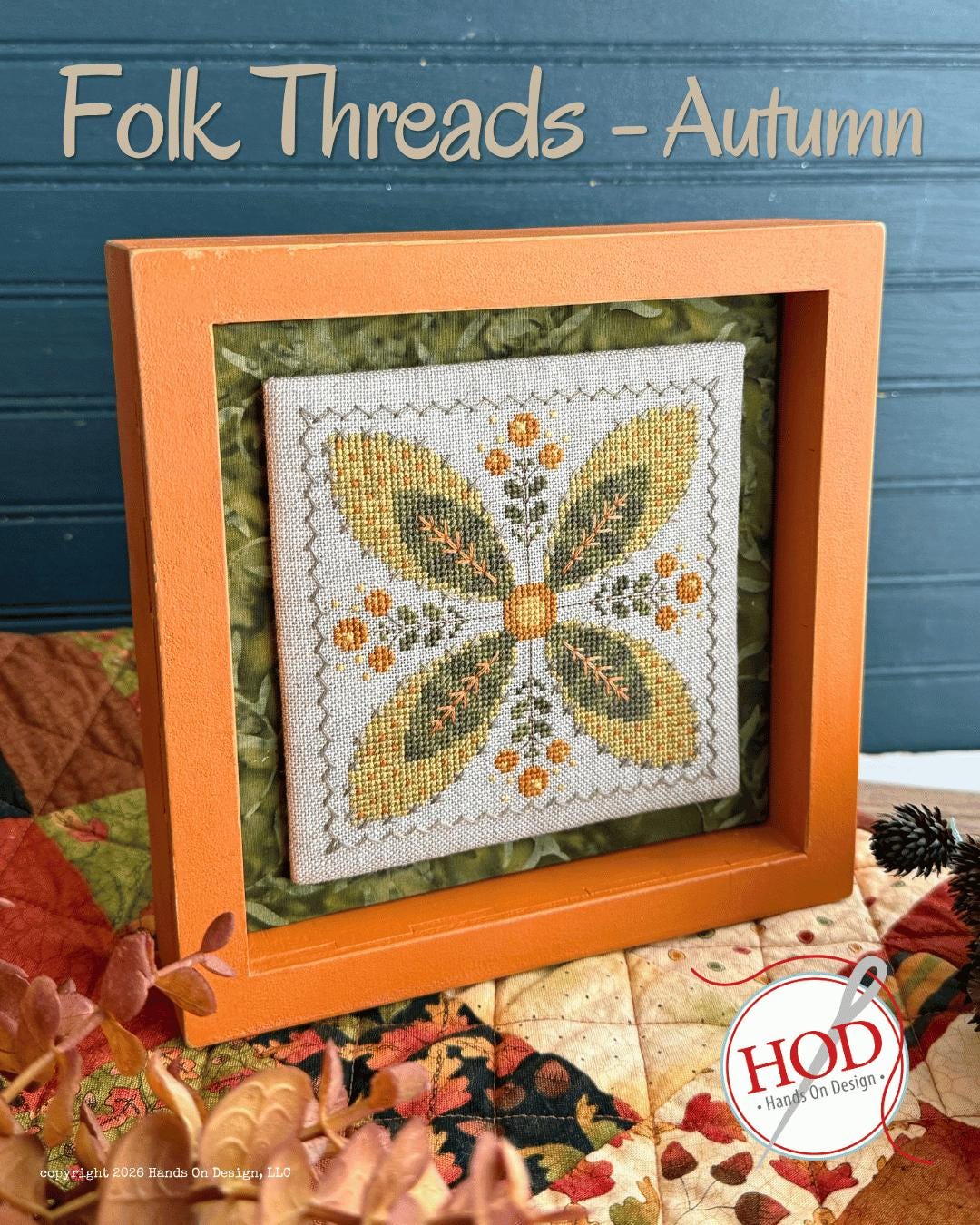 Folk Threads - Autumn - by Hands on Design (PRE-ORDER) - Cross Stitch Paper Pattern