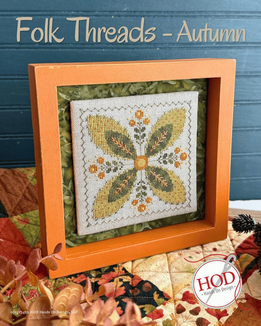 Folk Threads - Autumn - by Hands on Design (PRE-ORDER) - Cross Stitch Paper Pattern