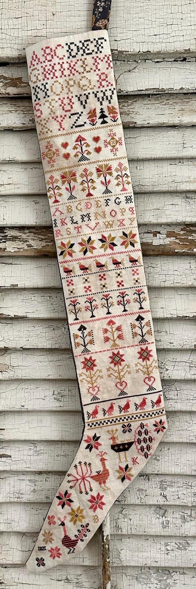 A Pennsylvania-German Stocking by Kathy Barrick Needlework Designs (PRE-ORDER) - Cross Stitch Paper Pattern