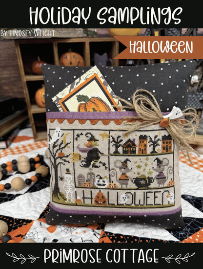 Holiday Samplings - Halloween - by Primrose Cottage Stitches - Cross Stitch Paper Pattern