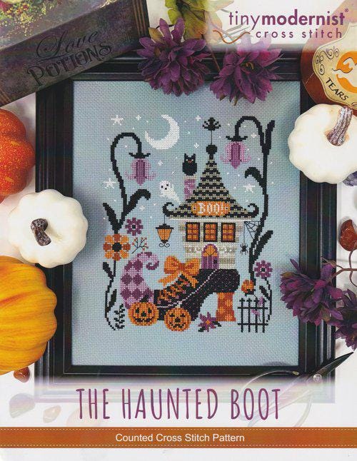 The Haunted Boot by Tiny Modernist - Cross Stitch Paper Pattern