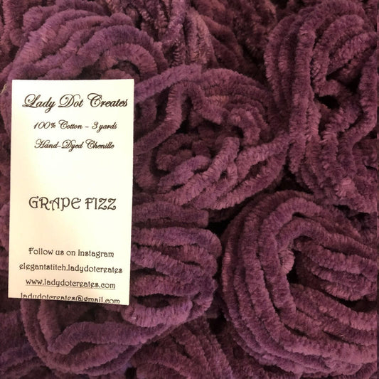 Grape Fizz Chenille Trim (3 yards) - Lady Dot Creates