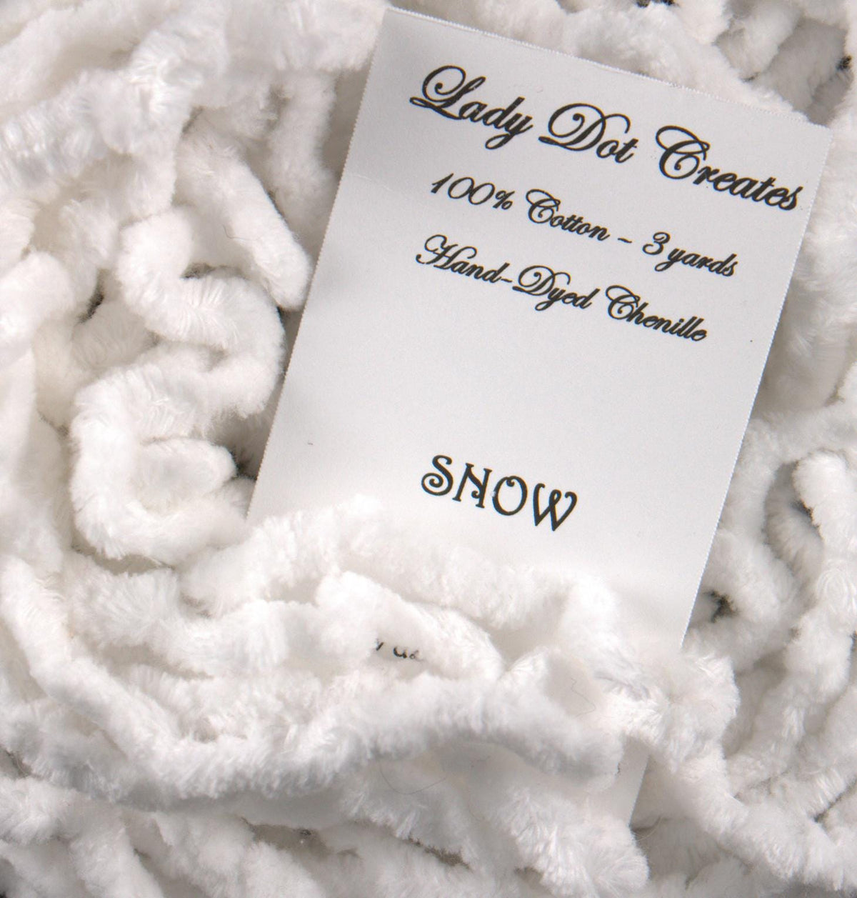 Snow Chenille Trim (3 yards) - Lady Dot Creates