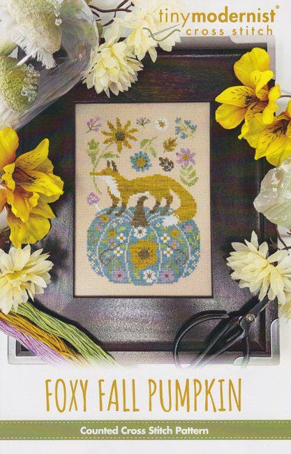 Foxy Fall Pumpkin by Tiny Modernist - Cross Stitch Paper Pattern