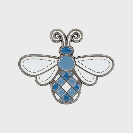 Denim Bee in my Bonnet Needle Minder