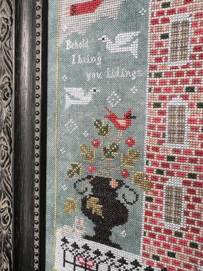 O Holy Night by Annie Beez Folk Art (PRE-ORDER) - Cross Stitch Paper Pattern