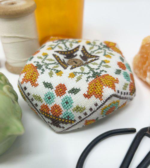 Fall Prim Biscornu by Tiny Modernist - Cross Stitch Paper Pattern