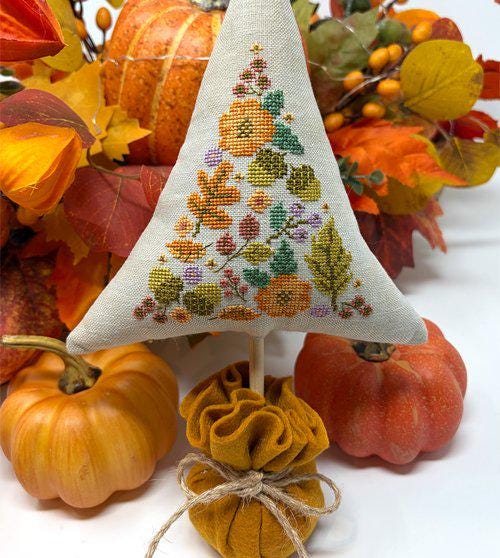 Autumn Foliage Tree by Tiny Modernist - Cross Stitch Paper Pattern