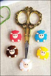Little Sheep Point Protectors by Yarn Tree - Pack of 5