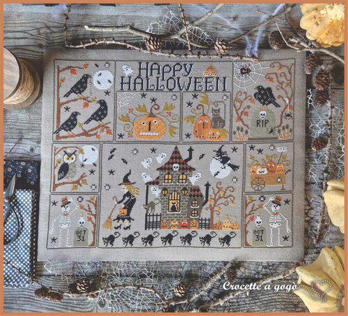 Happy Halloween by Crocette A Gogo - Cross Stitch Paper Pattern