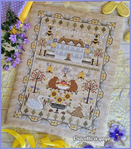 Summer Sampler by Crocette A Gogo - Cross Stitch Paper Pattern